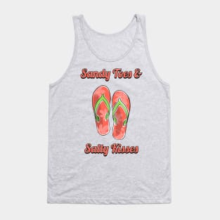 Sandy Toes And Salty Kisses Beach Style Tank Top